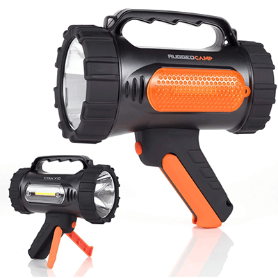 Rugged Camp Titan X10 Rechargeable Spotlight